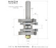 Mach Industrial MI-TG1375053125 Tongue and Groove Router Bit Set. Tongue and groove joints for carpentry and joinery, recommended for a router table. Proudly machined in the USA. - thumbnail